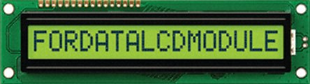 LCD display alphanumeric